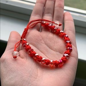 Red crystal bracelet